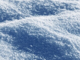 Obraz premium Close-Up of Fresh Snow Texture in Soft Winter Light