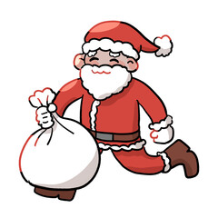 手書き風クリスマスサンタクロース