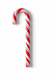 Minimal Candy Cane Isolated on White