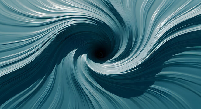 Abstract Blue-Green Swirl Vortex. Dynamic Energy Flowing Lines Creating a Hypnotic Liquid Motion Background. - Powered by Adobe