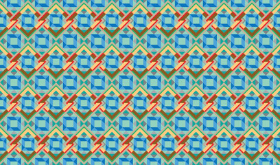 Tribal vector ornament. Seamless African pattern. Ethnic carpet with chevrons. Aztec style. Geometric mosaic on the tile, majolica. Ancient interior. Modern rug. Geo print on textile. Kente Cloth.
