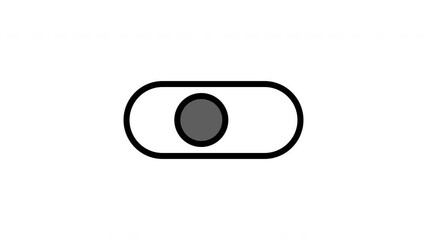 Toggle icon animation, ideal for website, app, or software interface design, clear visual representation.