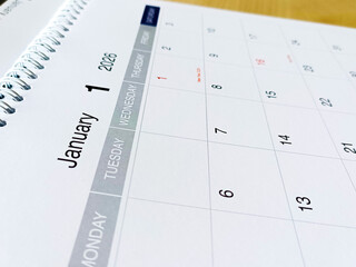 january 2026. Resolution, strategy, solution, goal, business and holidays. Date - month. Page of annual monthly Calendar. Plan Your Month with Holidays, Events, and Important Dates