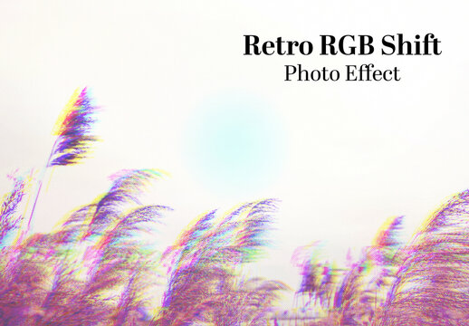 Retro RGB Shift Photo Effect