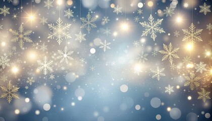 Enchanting winter wonderland featuring snowflakes and sparkling lights holiday decor magical atmosphere captivating view seasonal celebration