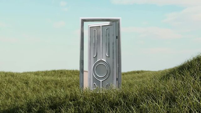 3D loop satisfying door pathway animation