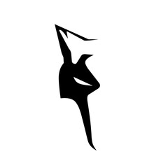Minimalist abstract fox or wolf head icon in black, stylized with sharp angles and an aggressive stance, symbolizing vigilance, stealth, strategy, and modern brand design.