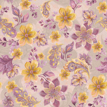 Blooming Paisley Springtide