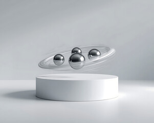 Liquid gold orbit abstract 3d fluid sculpture