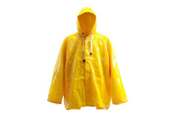 Unisex raincoat isolated on transparent background