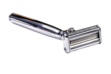 Compact razor isolated on transparent background