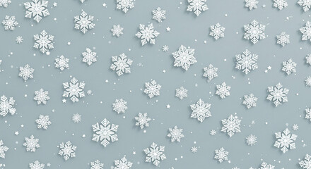 Snowflake pattern on a transparent background