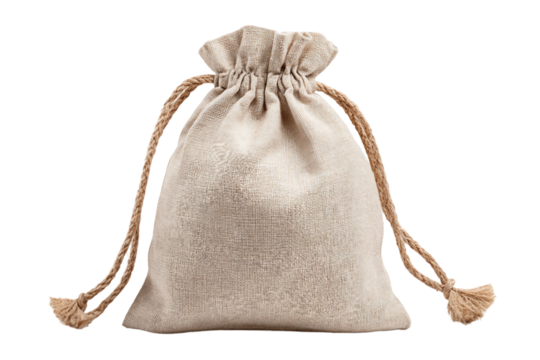 Modern reusable food bag isolated on transparent background - Powered by Adobe