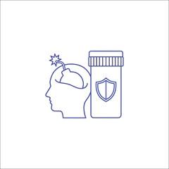 Melatonin supplement promoting heart health with a stylized heart graphic