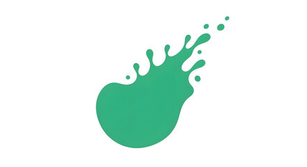 Energetic green abstract splash design, showcasing fluid motion and dynamic energy, ideal for modern graphics and vibrant digital applications and creative branding