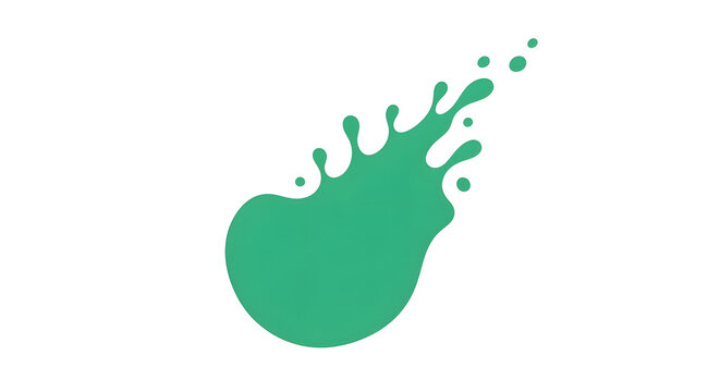 Energetic green abstract splash design, showcasing fluid motion and dynamic energy, ideal for modern graphics and vibrant digital applications and creative branding