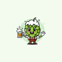 Beer icon flat vector design.