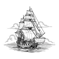 Ship icon flat vector design.