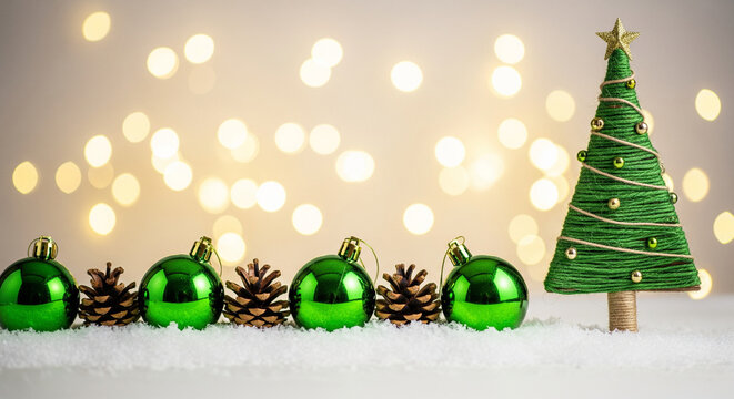Christmas decorations with transparent background
