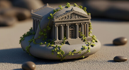 old fashioned lantern on white background