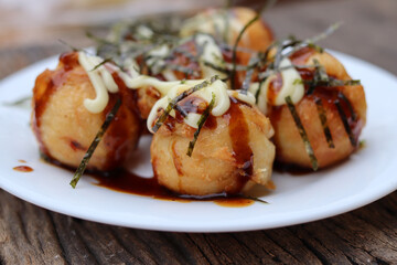 Takoyaki japanese snack street food