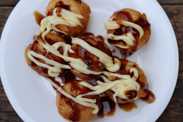 Takoyaki japanese snack street food