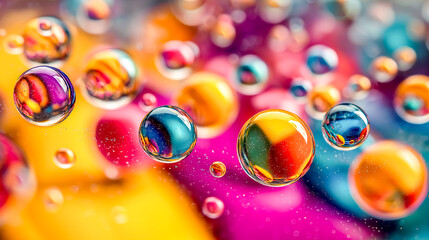 abstract background of colorful bubbles