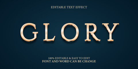 Editable Gold Text Effect | Luxury 3D Shiny Metallic Font Style