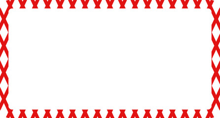 Candy cane christmas frame with blank space. Christmas border frame. Merry Christmas Candy cane rectangle frame card elements decoration. New Year picture frame ribbon. Xmas striped border