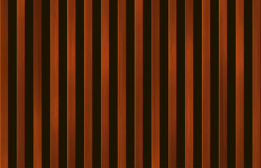 Vector wood panel wall. Realistic wooden dark red vertical planks on black background. Natural brown wood planks wall. Trendy interior striped wooden elements, wallpaper, decoration.
