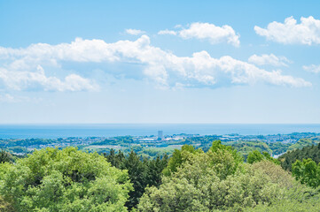 茨城　十王パノラマ公園からの眺め（日立市）