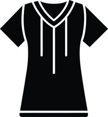 Minimalist tennis jersey icon design