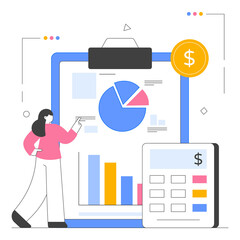 vector busiAccounting  PNG File On Transparent Background	ness graph