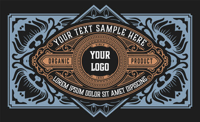 Western card with vintage style	