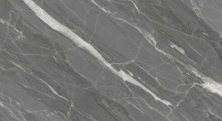 Gray marble texture with white veins, stone surface background.