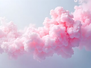 Fototapeta premium Beautiful pastel pink smoke swirling gently through air high resolution picture