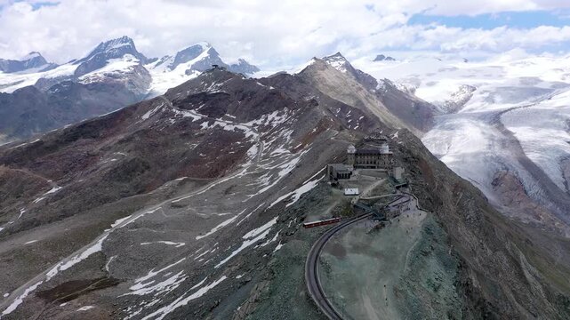 Gornergrat Railway Station  on the mountain  - Highest railway station