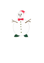 snowman with broom
