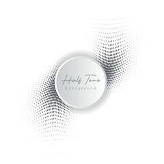 Creative abstract black and white halftone background for graphics