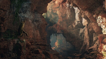 Exploring the Depths: Majestic Greek Cave with Enchanting Subterranean Wonder