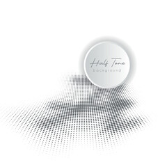 Creative abstract black and white halftone background for graphics