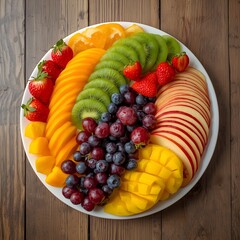 Eat the Rainbow: Your Daily Dose of Freshness on a Gorgeous Fruit Platter!