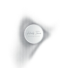 Creative abstract black and white halftone background for graphics