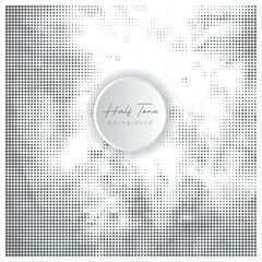 Creative abstract black and white halftone background for graphics