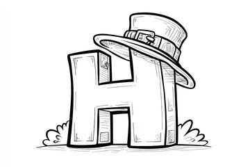 color book illustration simple thick lines