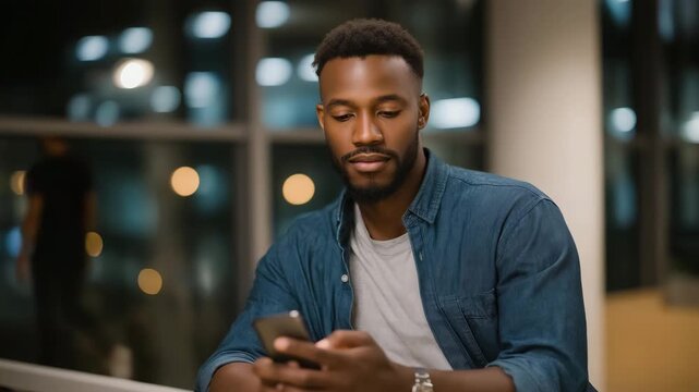 Refugee entrepreneur using a smartphone for mobile banking and ID verification through fintech app, symbolizing financial inclusion, digital identity access, and modern solutions for unbanked - Powered by Adobe