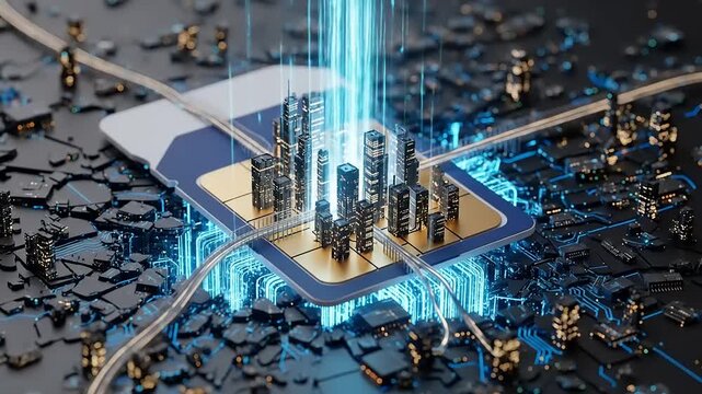 SIM Card Technology Data Transmission and Connectivity Innovation.