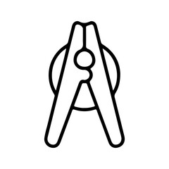 Clothespin icon. sign for mobile concept and web design. vector illustration