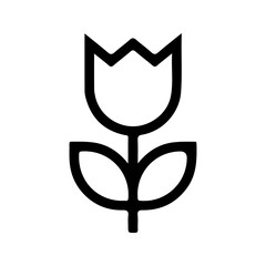 Rose icon. sign for mobile concept and web design. vector illustration