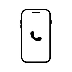 Mobile phone icon . for mobile concept and web design. vector illustration